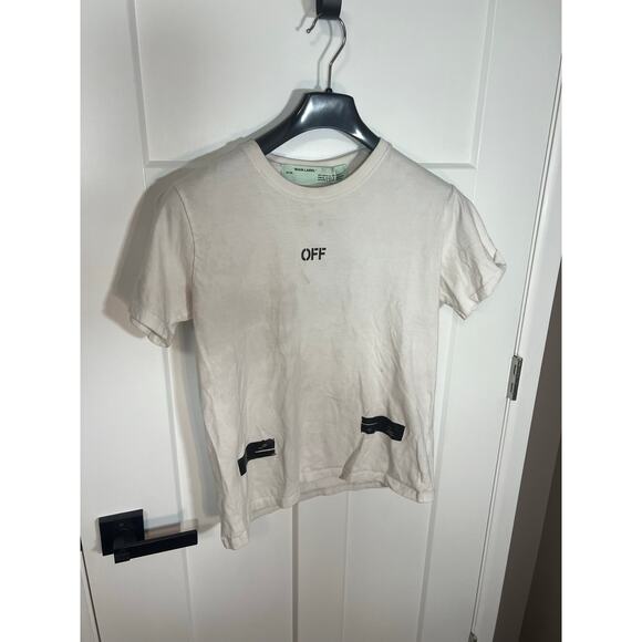 Off White Replica T Shirt Size M Medium Grunge Style 100% Cotton NOT AUTHENTIC - Picture 3 of 5